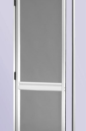 Ανοιγόμενη πόρτα σίτα σε  λευκό-καφέ